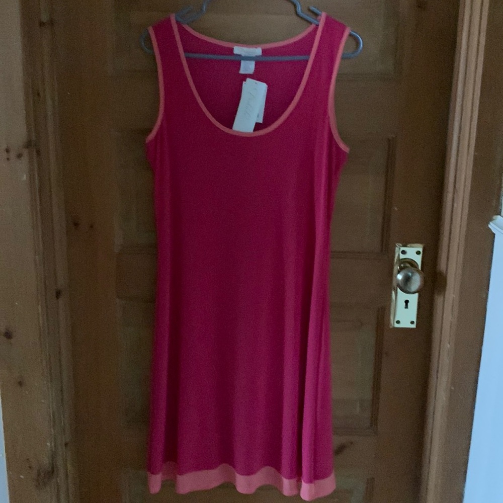 Coral pink dress
